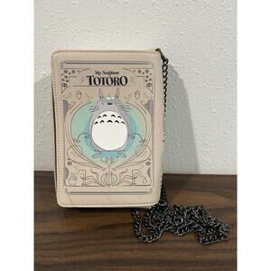 Studio Ghibli My Neighbor Totoro Crossbody Book Bag Purse Leather Loungefly Flap